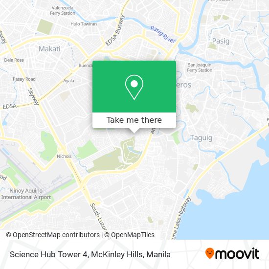 Science Hub Tower 4, McKinley Hills map