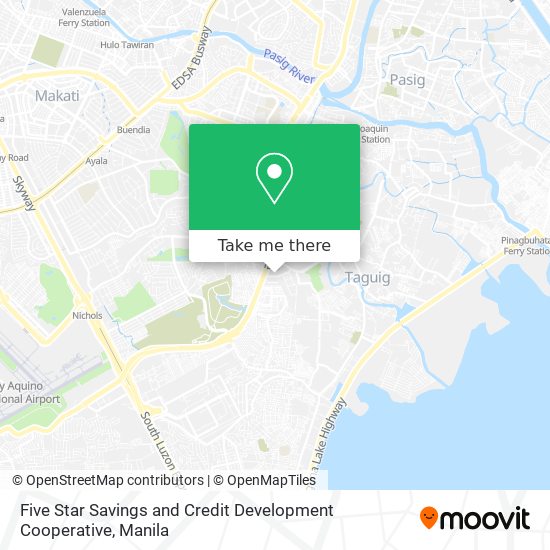 Five Star Savings and Credit Development Cooperative map