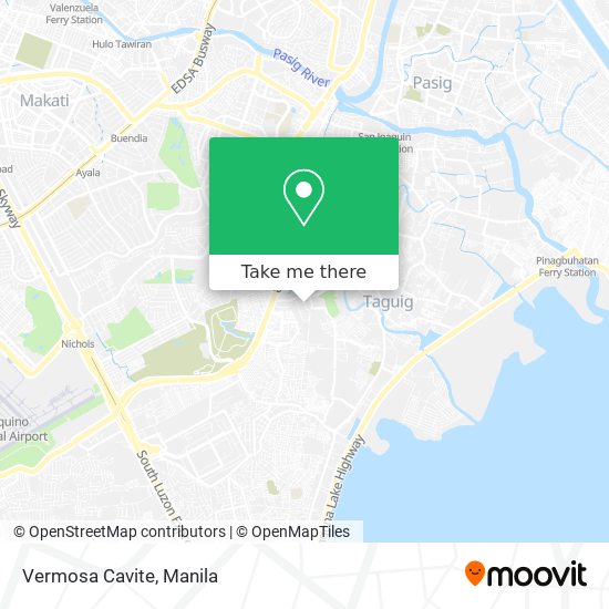 Vermosa Cavite map