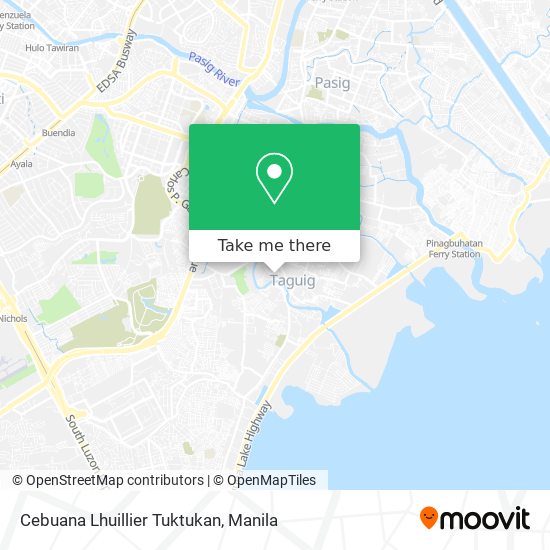 Cebuana Lhuillier Tuktukan map