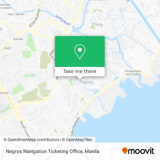 Negros Navigation Ticketing Office map