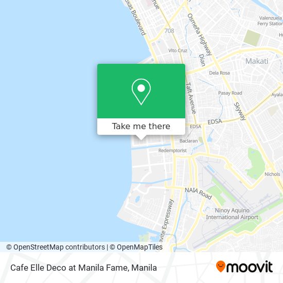 Cafe Elle Deco at Manila Fame map