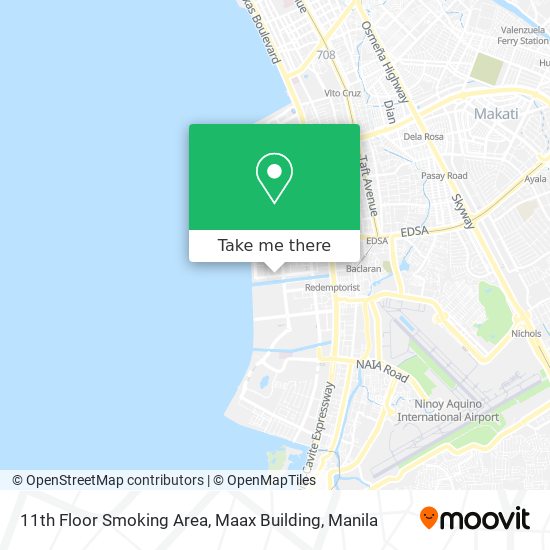 11th Floor Smoking Area, Maax Building map