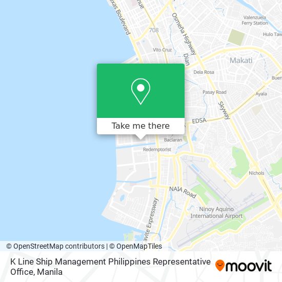 K Line Ship Management Philippines Representative Office map