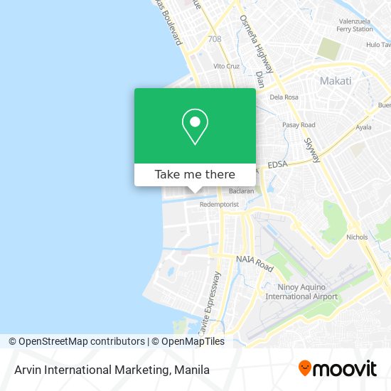 Arvin International Marketing map