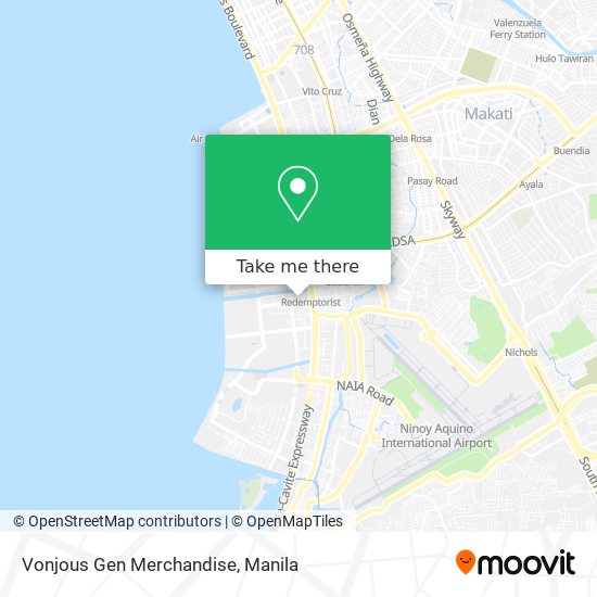 Vonjous Gen Merchandise map