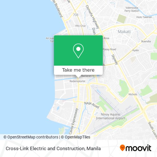 Cross-Link Electric and Construction map