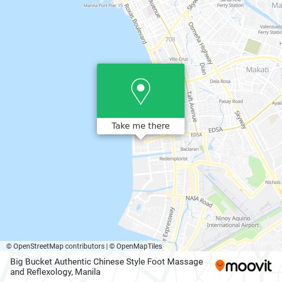 Big Bucket Authentic Chinese Style Foot Massage and Reflexology map