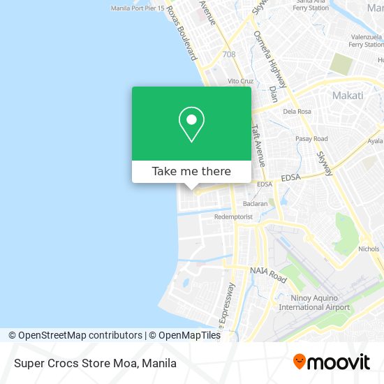 Super Crocs Store Moa map