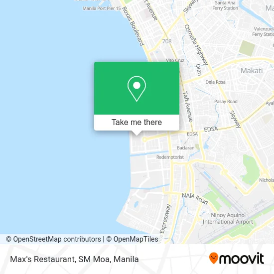 Max's Restaurant, SM Moa map