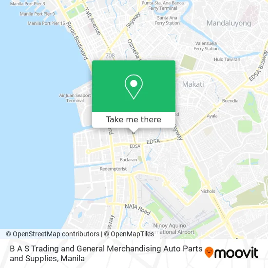 B A S Trading and General Merchandising Auto Parts and Supplies map
