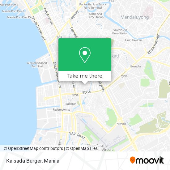 Kalsada Burger map