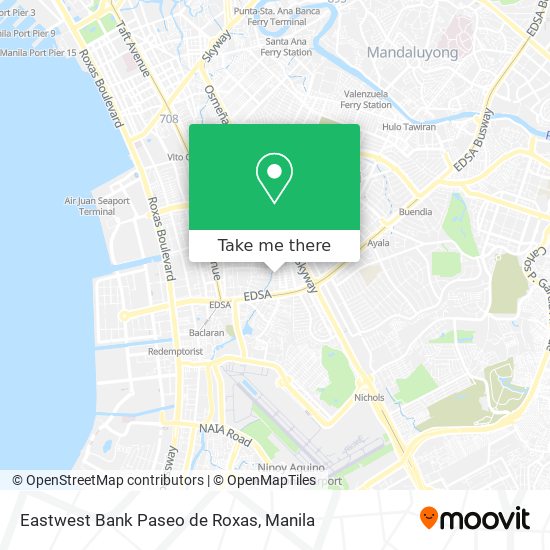 Eastwest Bank Paseo de Roxas map