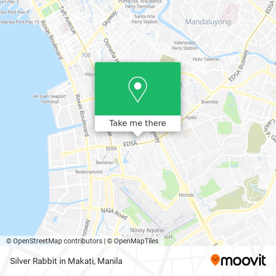 Silver Rabbit in Makati map