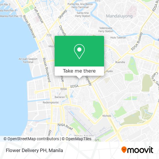 Flower Delivery PH map