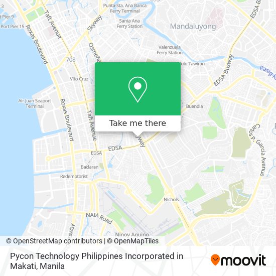 Pycon Technology Philippines Incorporated in Makati map