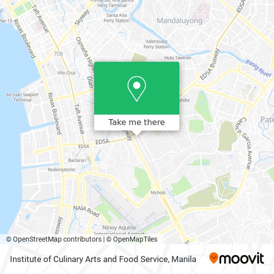 Institute of Culinary Arts and Food Service map