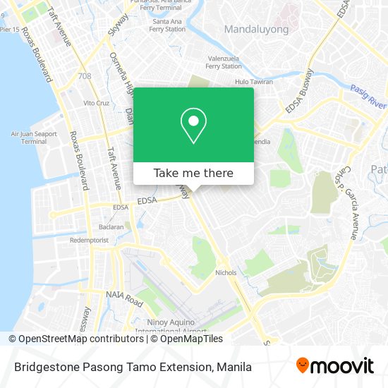 Bridgestone Pasong Tamo Extension map