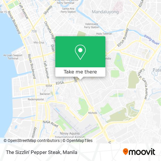 The Sizzlin' Pepper Steak map