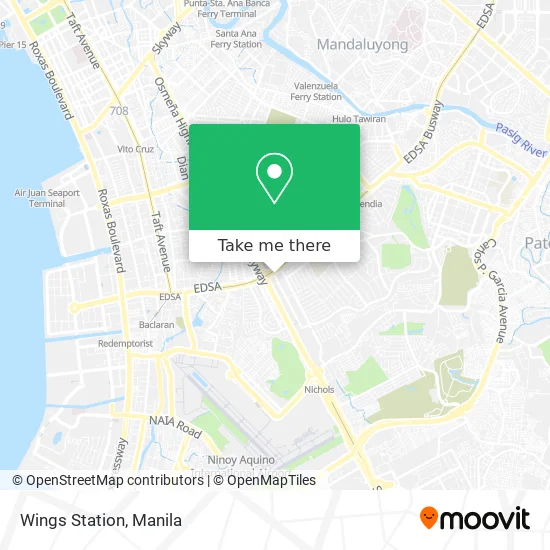 Wings Station map