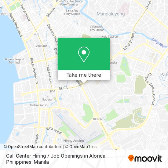 Call Center Hiring / Job Openings in Alorica Philippines map