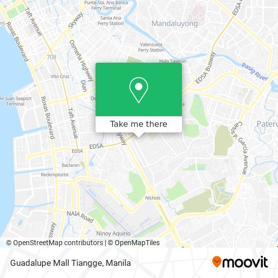 Guadalupe Mall Tiangge map