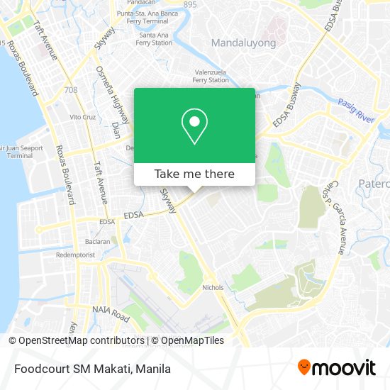 Foodcourt SM Makati map