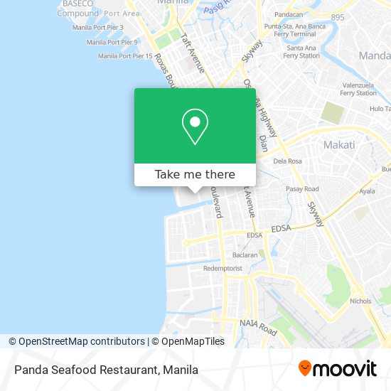 Panda Seafood Restaurant map