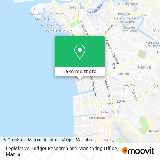 Legislative Budget Research and Monitoring Office map