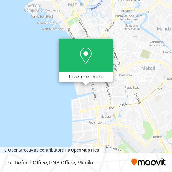 Pal Refund Office, PNB Office map