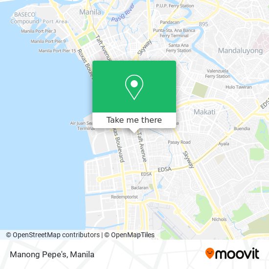 Manong Pepe's map
