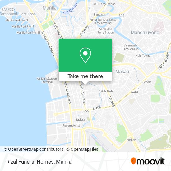 Rizal Funeral Homes map