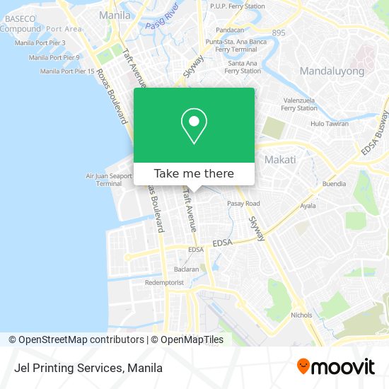 Jel Printing Services map