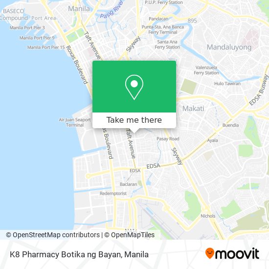 K8 Pharmacy Botika ng Bayan map