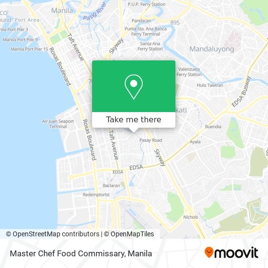 Master Chef Food Commissary map