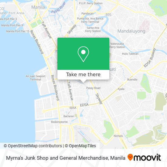 Myrna's Junk Shop and General Merchandise map