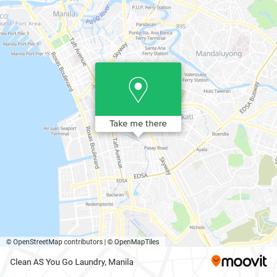 Clean AS You Go Laundry map