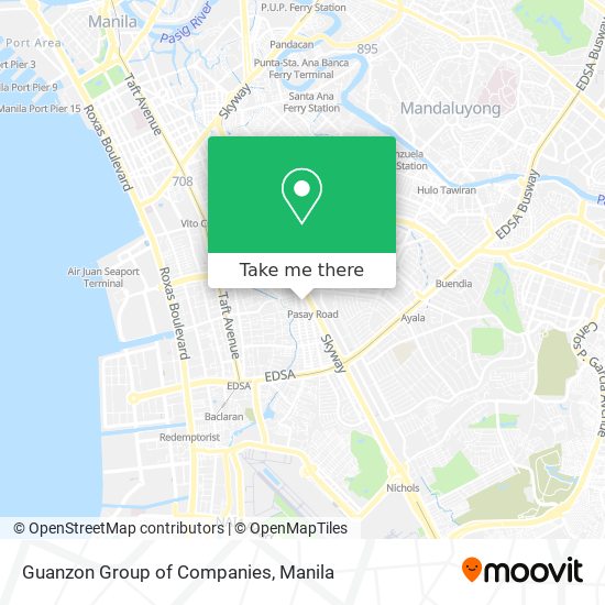 Guanzon Group of Companies map