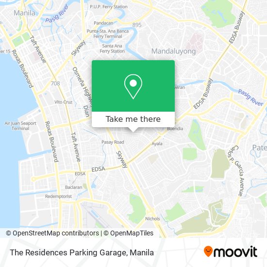 The Residences Parking Garage map