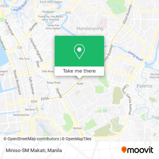 Miniso-SM Makati map