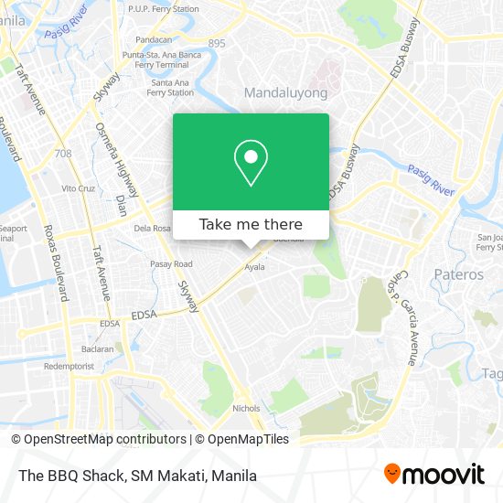 The BBQ Shack, SM Makati map