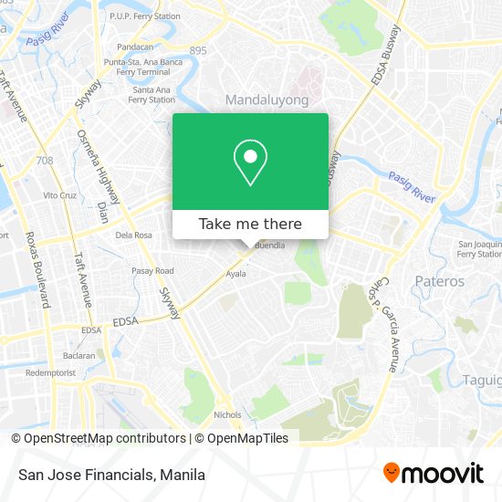 San Jose Financials map