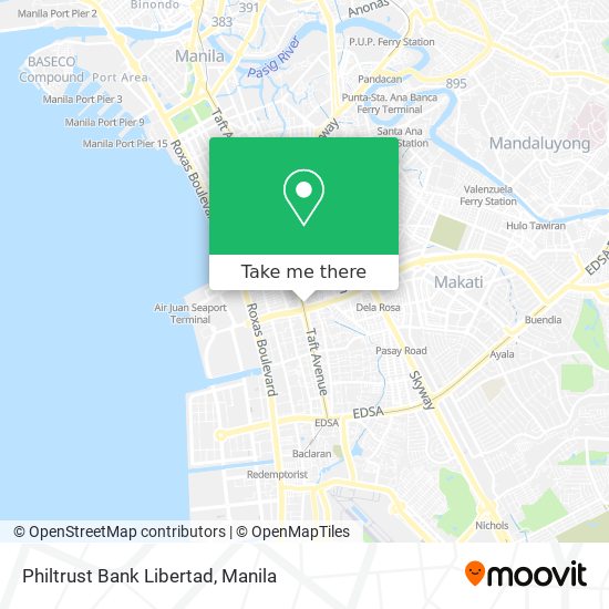 Philtrust Bank Libertad map