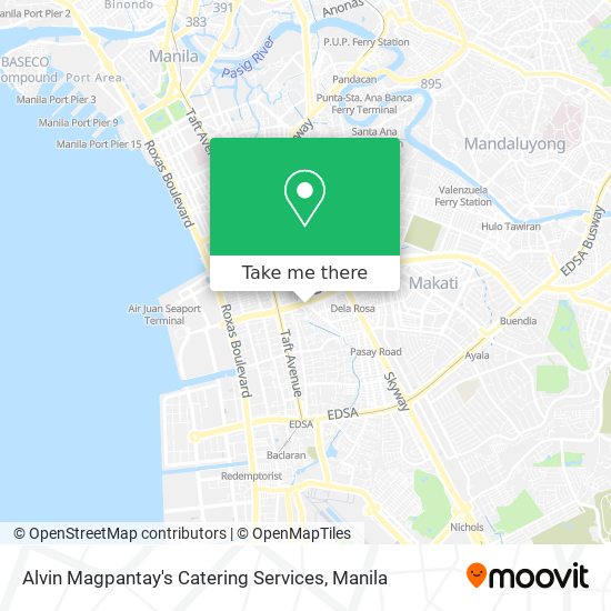 Alvin Magpantay's Catering Services map