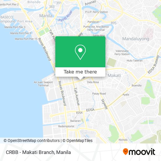 CRBB - Makati Branch map