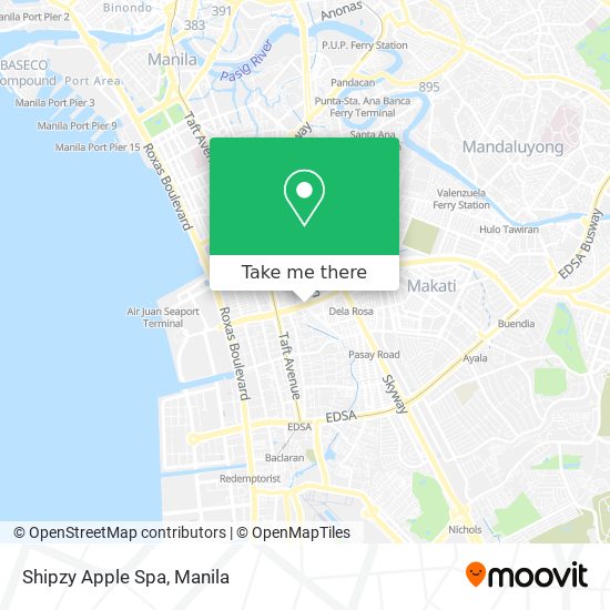 Shipzy Apple Spa map