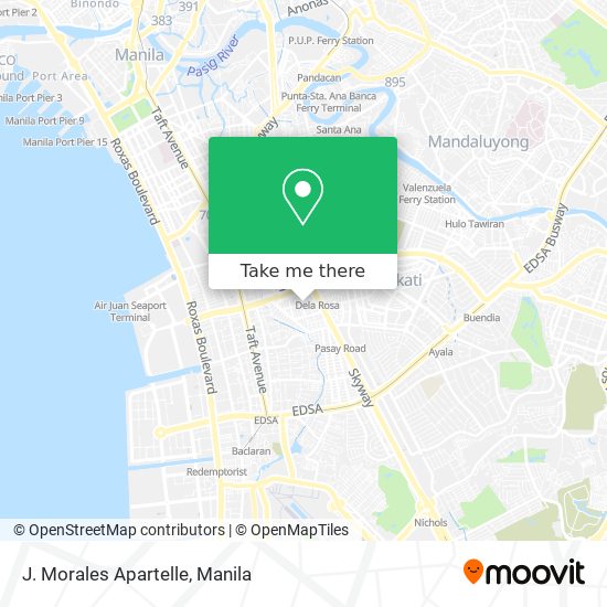 J. Morales Apartelle map