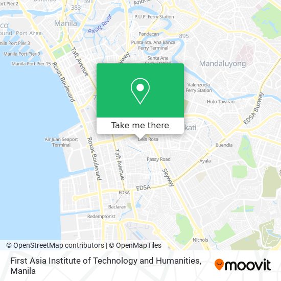 First Asia Institute of Technology and Humanities map