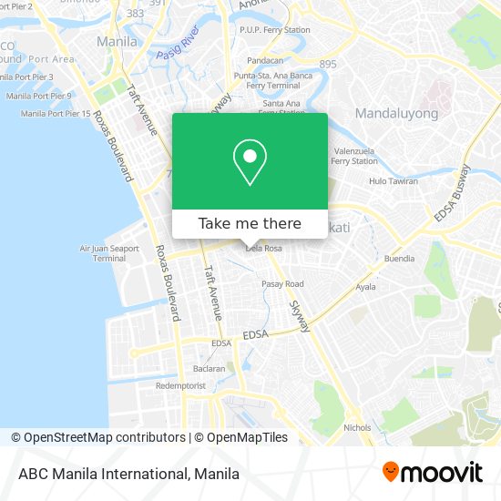ABC Manila International map