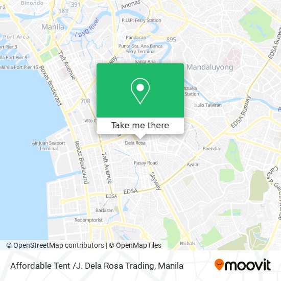 Affordable Tent /J. Dela Rosa Trading map